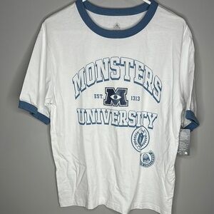 Disney Parks Pixar Monsters University Ringer T-Shirt Adult Medium